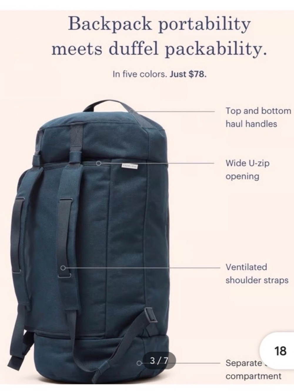 Everlane Mover Transit Duffle Bag - Picture 10 of 12